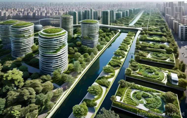 도시계획 실무에서의 시뮬레이션 활용 - **Urban Digital Twin Control Center:**
    "A vibrant, high-tech control room bathed in soft, futuri...