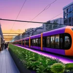 Home 10 도시계획 자격증 준비할 때의 주요 팁 - **Prompt 1: "A futuristic and vibrant cityscape at sunset, showcasing innovative sustainable archite...