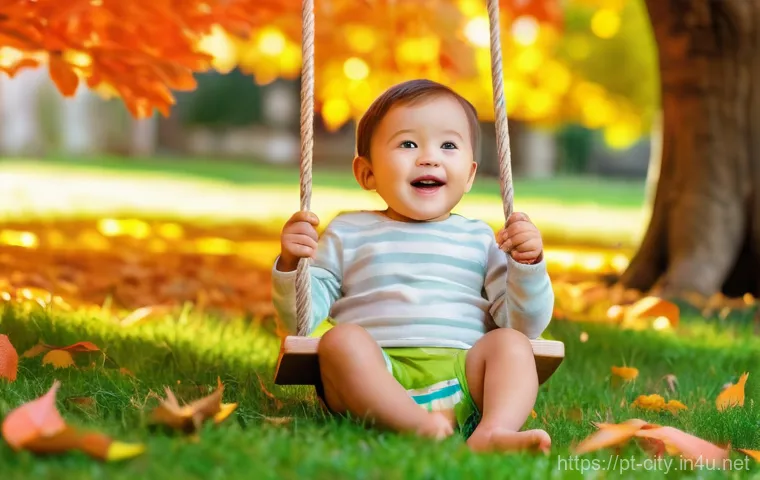 도시계획 관련 최신 동향 - **Prompt:** A heartwarming scene of a curious toddler, around 2 years old, happily playing in a sun-...