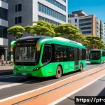 Home 13 도시계획 관련 업무에서 겪은 어려움 - A vibrant, sunny street scene in a modern Brazilian smart city, perhaps reminiscent of Curitiba or S...